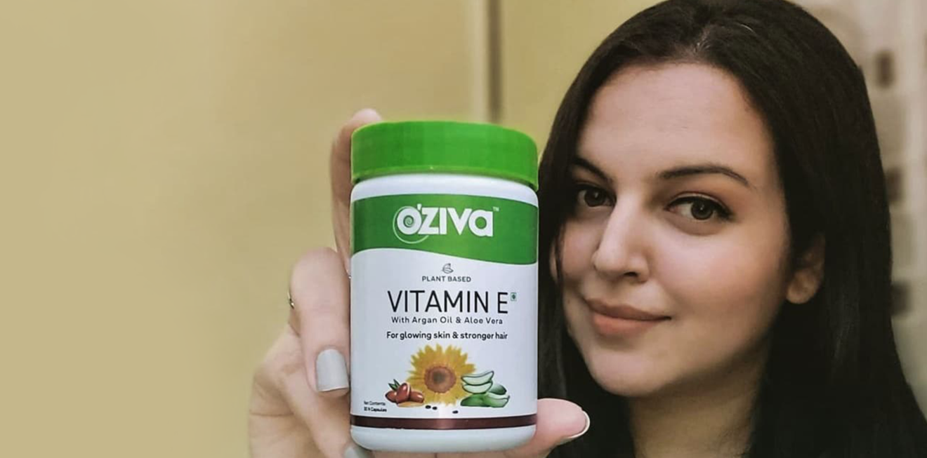 Vitamin E Capsule for Glowing Skin & Strong Hair Oziva